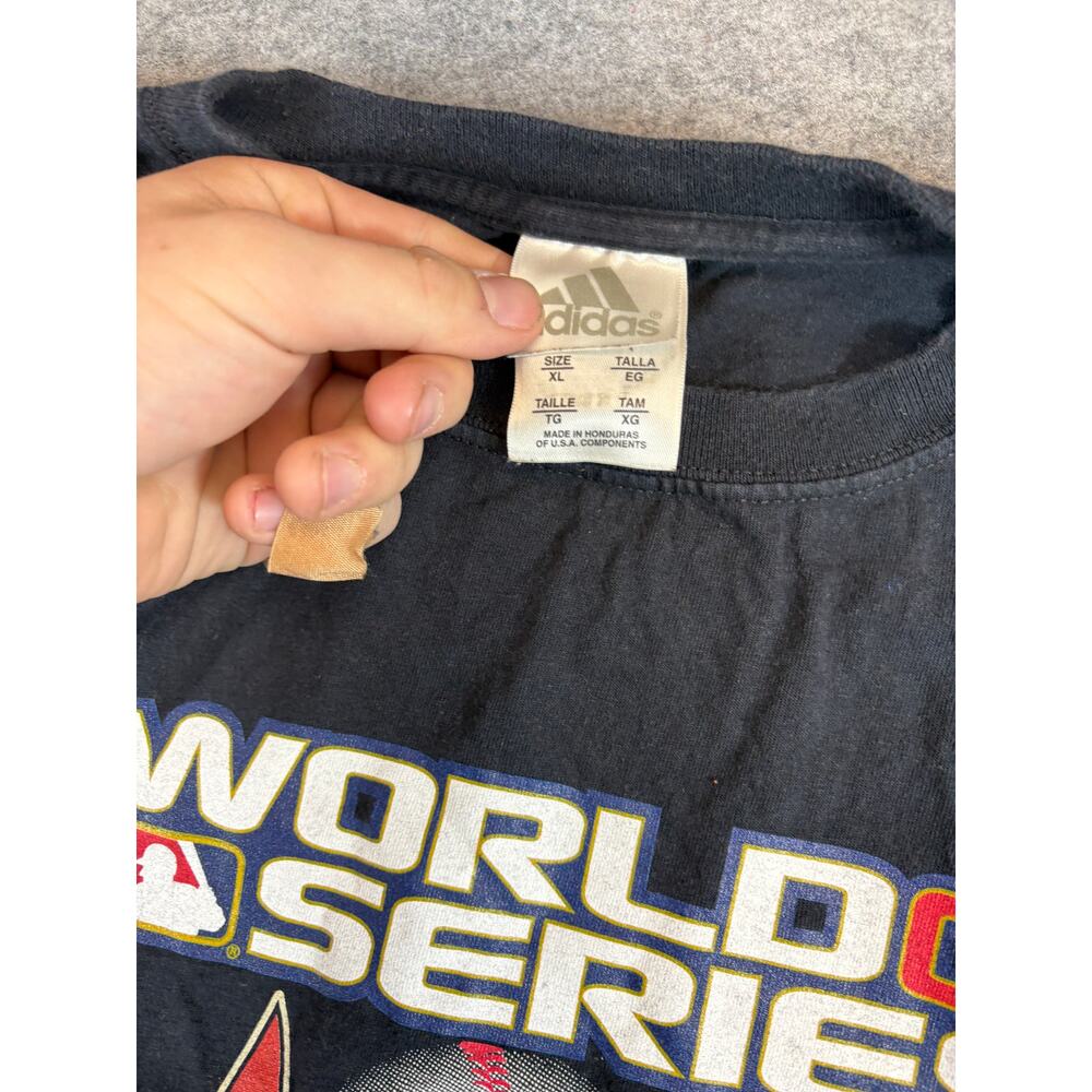 Vtg Y2K Chicago White Sox Houston Astros World Series Shirt Mens XL Black Adidas - Picture 4 of 6